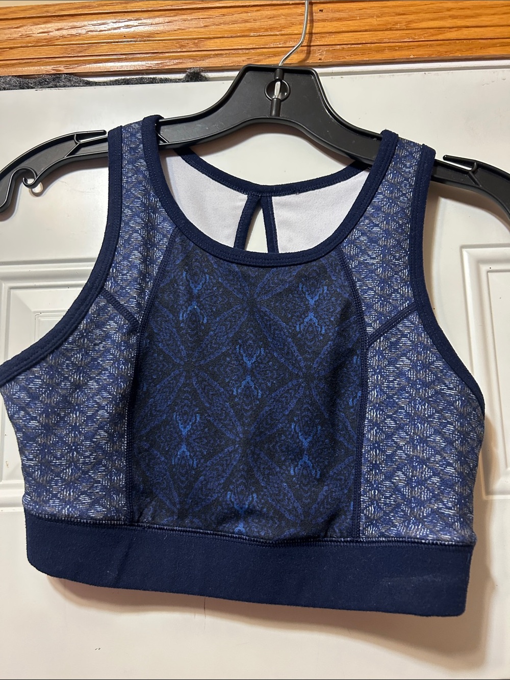 Gaiam Women’s Navy Blue High-Neck Sports Bra XS